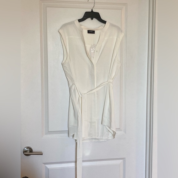 Tops - Alina Mae White Maternity Blouse